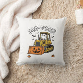 Halloween Geest Boo Dozer Grappige Bulldozer_1 Kussen (Deken)