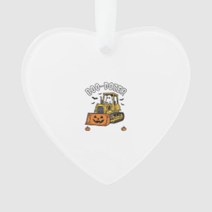 Halloween Geest Boo Dozer Grappige Bulldozer_1 Ornament