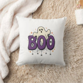 Halloween Geest Boo Grappige Spin Vintage_1 Kussen (Deken)