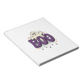Halloween Geest Boo Grappige Spin Vintage_1 Notitieblok (Schuin)