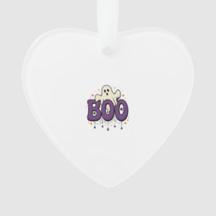 Halloween Geest Boo Grappige Spin Vintage_1 Ornament