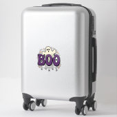 Halloween Geest Boo Grappige Spin Vintage_1 Sticker (Koffer)