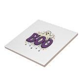 Halloween Geest Boo Grappige Spin Vintage_1 Tegeltje (Zijkant)