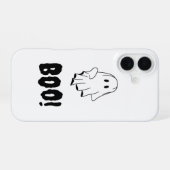Halloween Geest Boo iPhone Hoesje Vaste Ontwerp iPhone 16 Hoesje (Achterkant horizontaal)