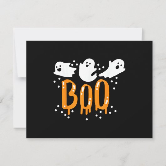 Halloween Geest Boo Schattig (Voorkant)