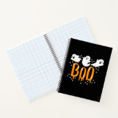 Halloween Geest Boo Schattig Notitieboek (Binnen)