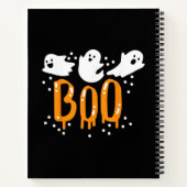 Halloween Geest Boo Schattig Notitieboek (Achterkant)