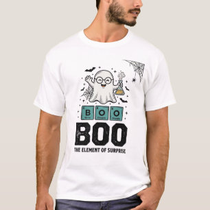 Halloween Geest Boo Wetenschap Grappig Vintage_1 T-shirt