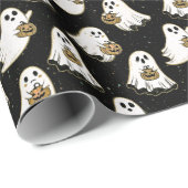 Halloween Geest Cadeaupapier (Rol Hoek)