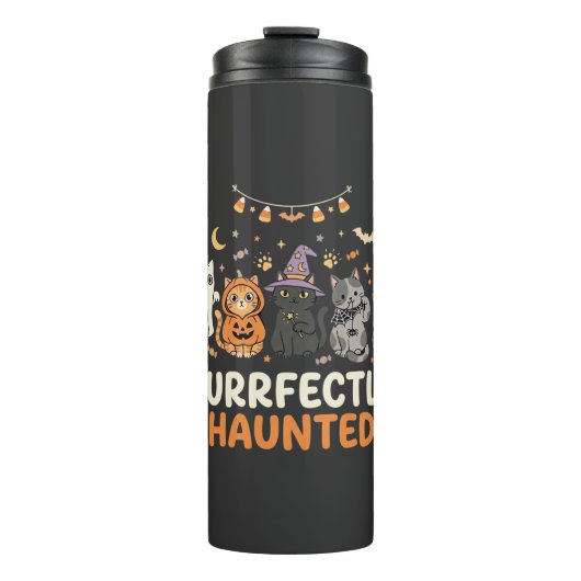 Halloween Geest Cat Crew Thermosbeker (Voorkant)