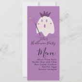 Halloween Geest Cute Ghoul Kostuum Feest Menu (Voorkant)