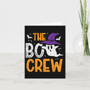 Halloween Geest De Boo Crew Kostuum Matching Vrouw Kaart