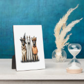Halloween Geest Duitse Herder Hond Fotoplaat (Zijkant)