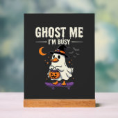 Halloween Geest Eend Skateboard Ontwerp_1 Acryl Bord (Neutraal)