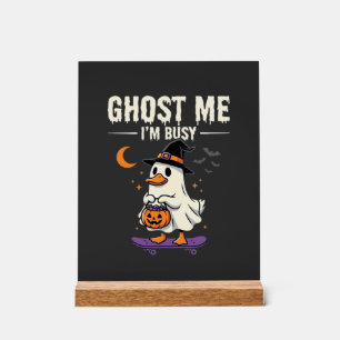 Halloween Geest Eend Skateboard Ontwerp_1 Acryl Bord