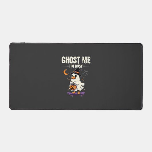 Halloween Geest Eend Skateboard Ontwerp_1 Bureaumat (Voorkant)