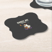 Halloween Geest Eend Skateboard Ontwerp_1 Kartonnen Onderzetters (Gekanteld)