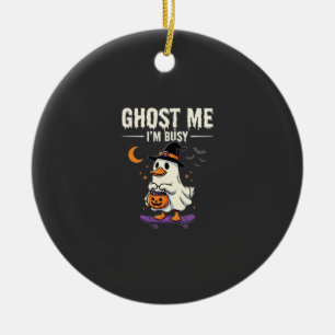 Halloween Geest Eend Skateboard Ontwerp_1 Keramisch Ornament