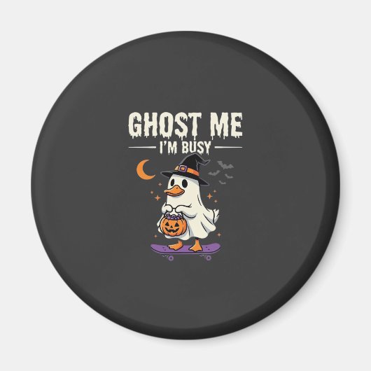 Halloween Geest Eend Skateboard Ontwerp_1 Magneet (Voorkant)