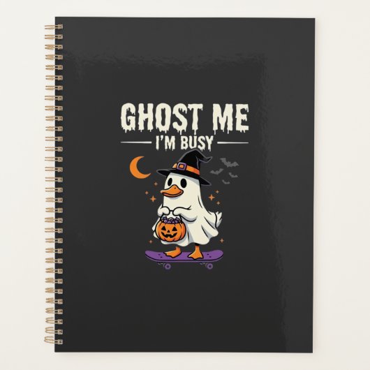 Halloween Geest Eend Skateboard Ontwerp_1 Planner (Voorkant)