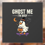 Halloween Geest Eend Skateboard Ontwerp_1 Raamsticker (Vel 2)