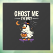 Halloween Geest Eend Skateboard Ontwerp_1 Raamsticker (Vel 3)