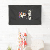 Halloween Geest Eend Skateboard Ontwerp_1 Spandoek (Insitu)