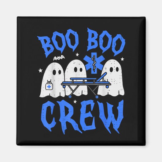 Halloween Geest Ems Emt Verpleegkundige Grappig No Magneet (Voorkant)