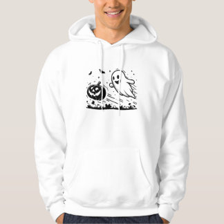 Halloween geest en pompoen hoodie