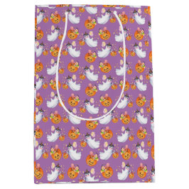 Halloween geest en snoepjes naadloze patroonomhuls medium cadeauzakje