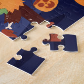 Halloween Geest en Zombie Schattig Legpuzzel (Zijkant)