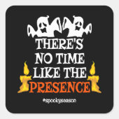 Halloween Geest Enge Geesten Grappige Halloween Vierkante Sticker (Voorkant)