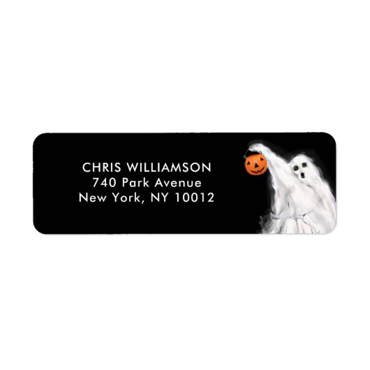Halloween Geest Etiket (Voorkant)