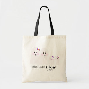Halloween Geest Familie Naam Crew Moeder Vader Zus Tote Bag