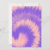Halloween Geest Feest Tie Dye Hand Getekend Kaart (Achterkant)