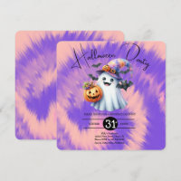 Halloween Geest Feest Tie-Dye Handgetekend