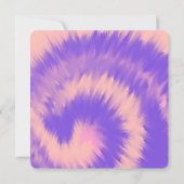 Halloween Geest Feest Tie-Dye Handgetekend Kaart (Achterkant)