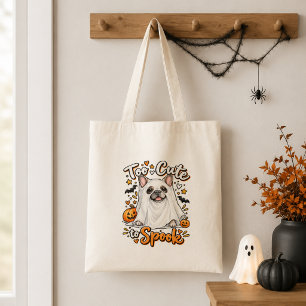 Halloween Geest Franse Bulldog Schattig Tote Bag