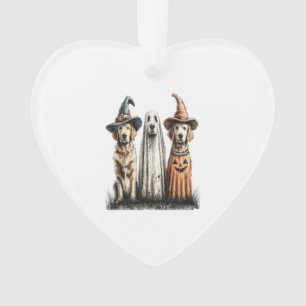 Halloween Geest Golden Retriever Hond Ornament