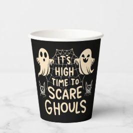Halloween geest grappig papieren bekers