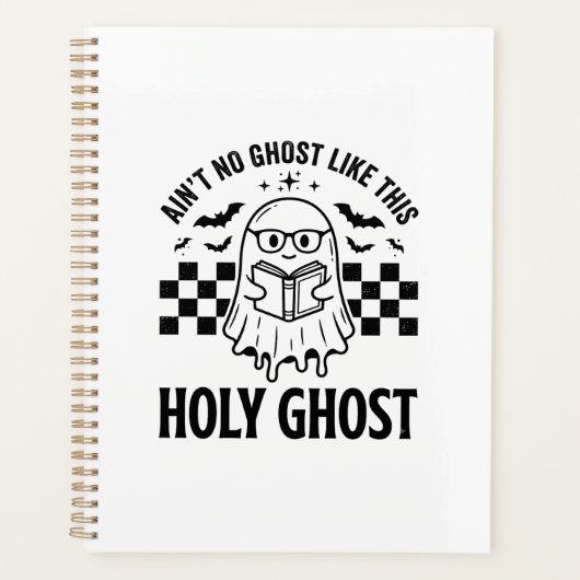 Halloween Geest Heilige Geest Grappig Vintage Damb Planner (Voorkant)