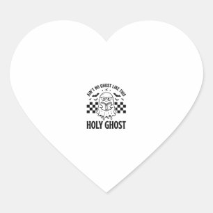 Halloween Geest Heilige Geest Grappige Vintage Dam Hart Sticker