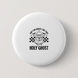 Halloween Geest Heilige Geest Grappige Vintage Dam Ronde Button 5,7 Cm
