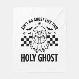 Halloween Geest Heilige Geest Grappige Vintage Sch Fleece Deken