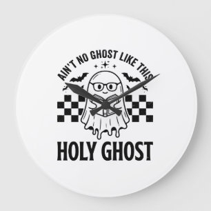 Halloween Geest Heilige Geest Grappige Vintage Sch Grote Klok