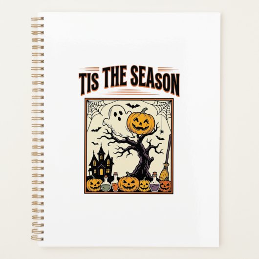 Halloween Geest Het Is Het Seizoen Spokenhuis_1 Planner (Voorkant)