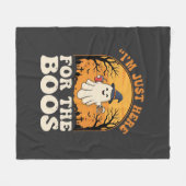 Halloween Geest Hier Voor De Boos Fleece Deken (Voorkant (Horizontaal))
