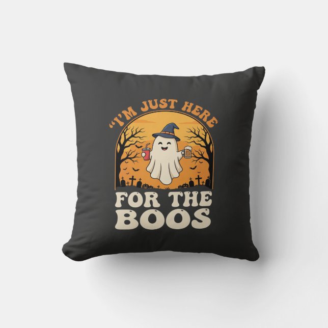 Halloween Geest Hier Voor De Boos Kussen (Voorkant)