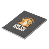 Halloween Geest Hier Voor De Boos Notitieblok (Linkerzijde)