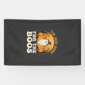 Halloween Geest Hier Voor De Boos Spandoek (Horizontaal)